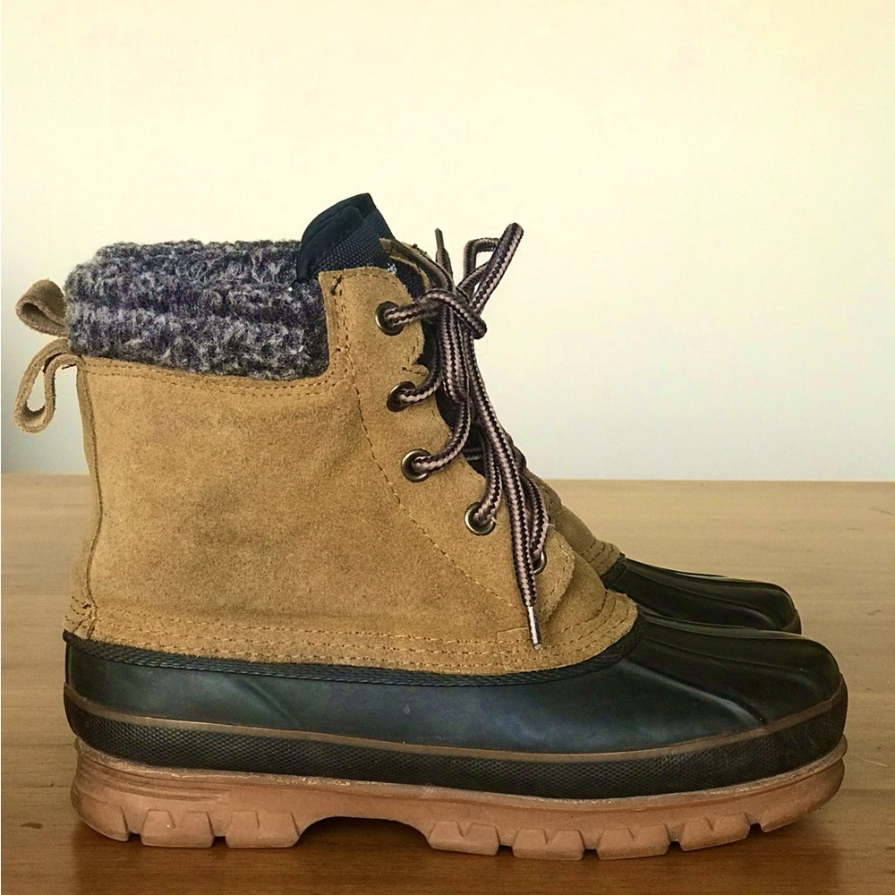 Insoles of Dupont Thermolite performance insulation duck boots - Tan Brown W8